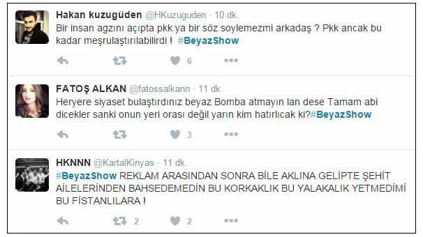 Ayşe Öğretmen Diyarbakırdan Beyaz Showa bağlandı, Stüdyo buz kesti