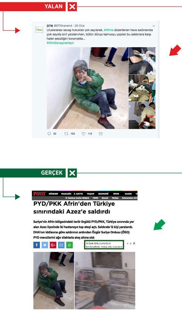 PYD/PKK kendi yaptığı saldırıyı TSKya mal etmek istedi