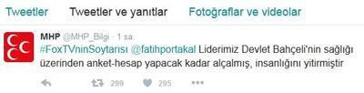 MHP’den Fatih Portakala çok sert sözler
