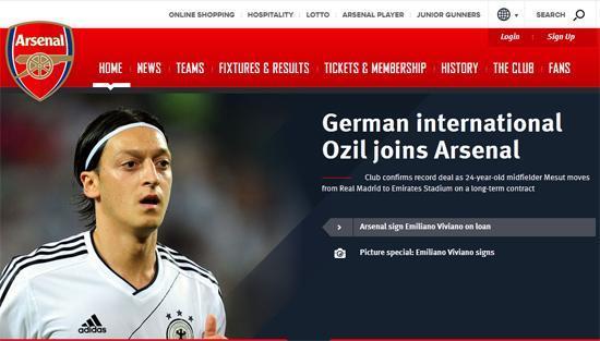 Mesut Özil resmen Arsenalde