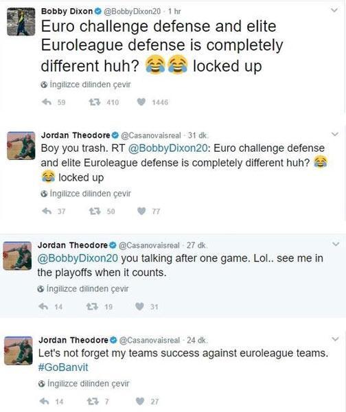 Bobby Dixon ile Jordan Theodore Twitterda kapıştı