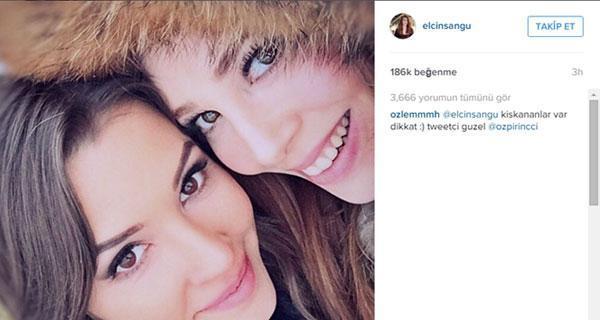 Özge Özpirinçciden Elçin Sanguya gönderme