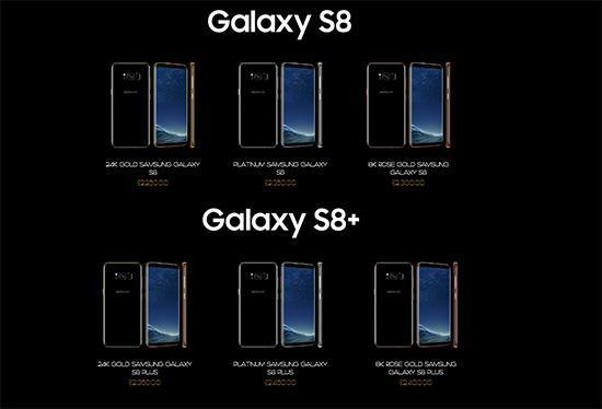 Samsung Galaxy S8 ve Galaxy S8+ın altın kaplama modelleri geliyor