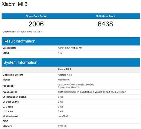 Xiaomi Mi 6, performans testinde Galaxy S8i alt etti