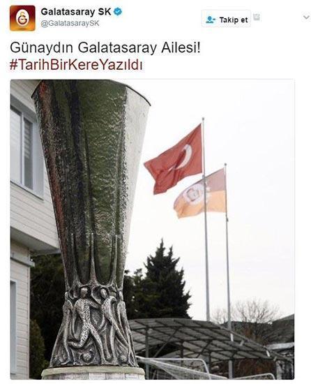 Galatasaraydan Beşiktaş-Lyon maçı sonrası olay paylaşım