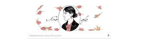 Googledan Virginia Woolf için özel doodle