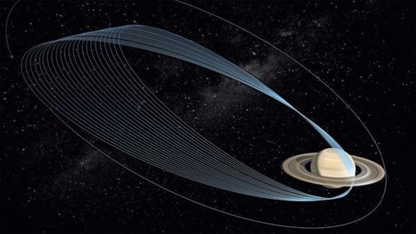 Cassini, Satürne saatte 110 bin kilometre hızla daldı