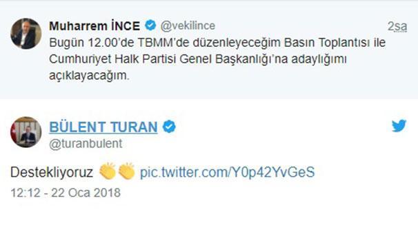 Muharrem İnce CHP Genel Başkanlığına adaylığını açıkladı