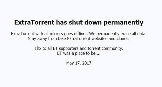Bir büyük torrent sitesi daha kapandığını duyurdu