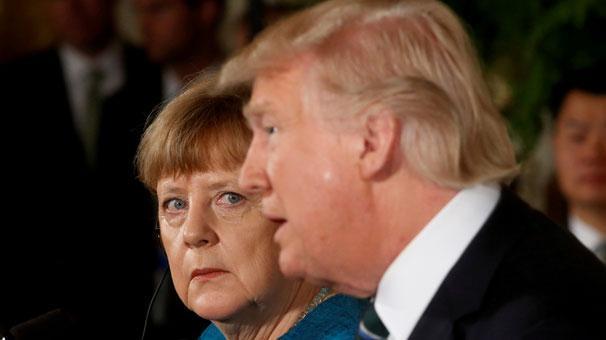 Son Dakika... Trump ve Merkel birbirine girdi