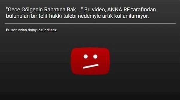 Çağatay Akmanın Gece Gölgenin Rahatına Bak şarkısı yayından kaldırıldı