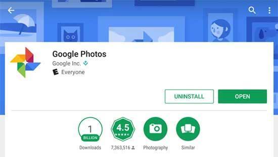 Google Fotoğraflar 1 milyar indirme sayısını geride bıraktı