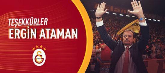 Galatasarayda Ergin Ataman ile yollar ayrıldı