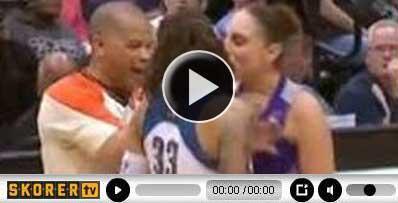 Eski G.Saraylı Taurasi rakibini dudağından öptü