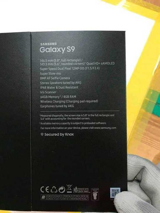 Samsung Galaxy S9un tüm özellikleri açığa çıktı