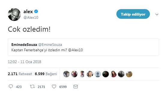 Alex de Souza: Fenerbahçeyi çok özledim
