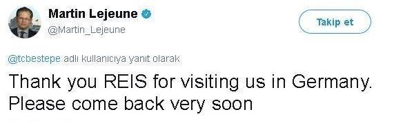 Alman gazeteciden Cumhurbaşkanı Erdoğana teşekkür