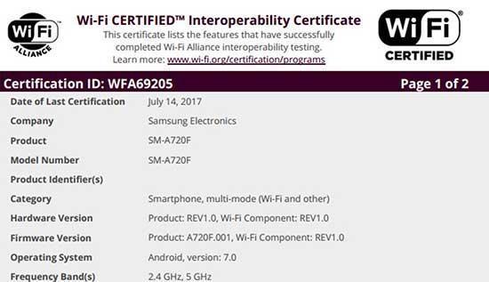 Galaxy A7 (2017) kullanıcıları çok yakında Android Nougat güncellemesini alabilir
