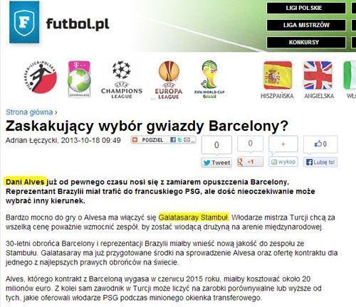Olay iddia Dani Alves, Galatasaraya...