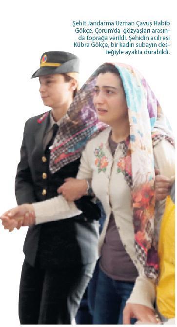 Şehidi 4 aylık  Defne’si uğurladı