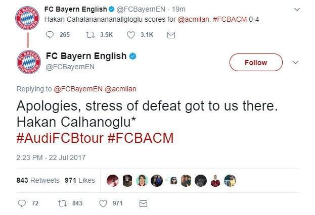 Bayern Münihten Hakan Çalhanoğlu hatası