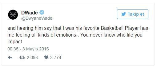 Wade, o gözyaşının sebebini açıkladı