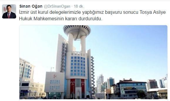MHPli Sinan Oğandan flaş kongre açıklaması