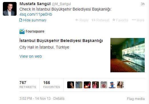 Mustafa Sarıgül twitterı salladı