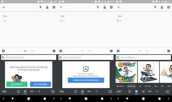 Gboard klavyeye yeni sürümle çıkartma desteği geldi