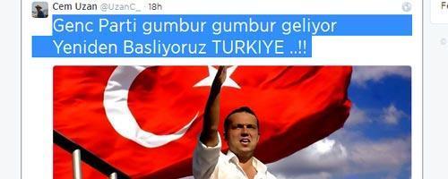 Uzandan Genç Parti sinyali