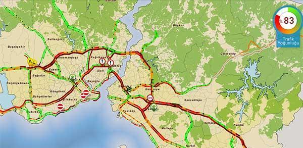 İstanbulda trafik çilesi