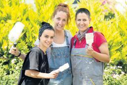 Topukluları çıkarıp badana işine girdiler