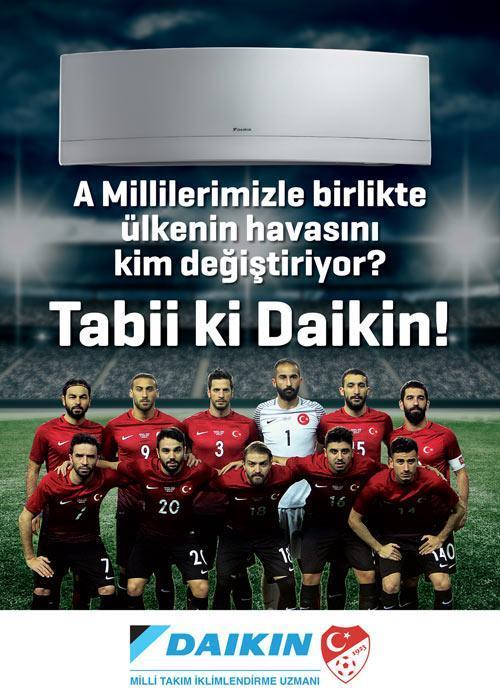Daikin, Türk Milli Futbol Takımının iklimlendirme sponsoru oldu