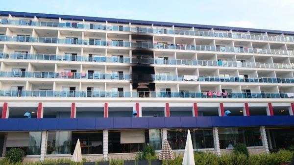 Otel odasındaki yangında anne öldü, eşiyle kızı kurtuldu