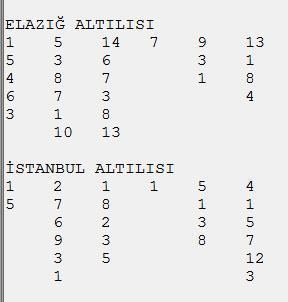 5 altılı birden