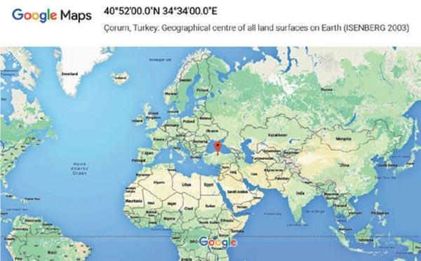 Google dünyanın merkezi çorum dedi, tartışmalar başladı