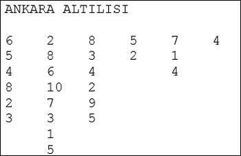 Biri başta, biri sonda iki tek