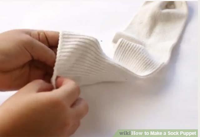 Çoraptan kukla yapımı