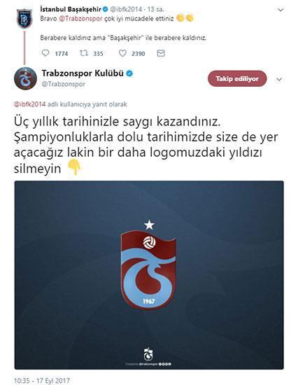Başakşehir-Trabzonspor Twitterdan kapıştı