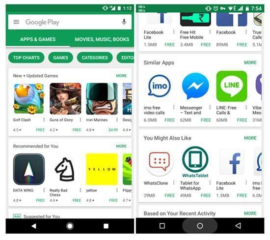 Google Play arama sonuçları artık uygulama boyutlarını da gösterecek