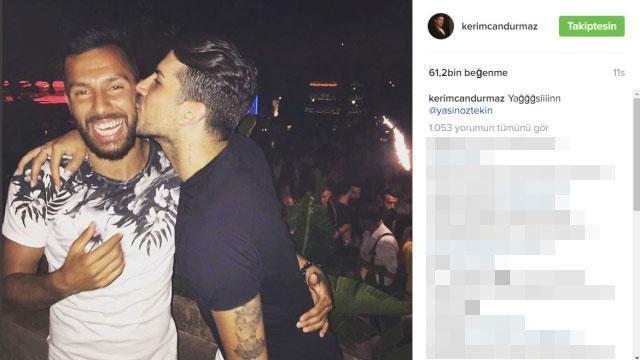 Kerimcan Durmazın öpücüğü sosyal medyayı salladı