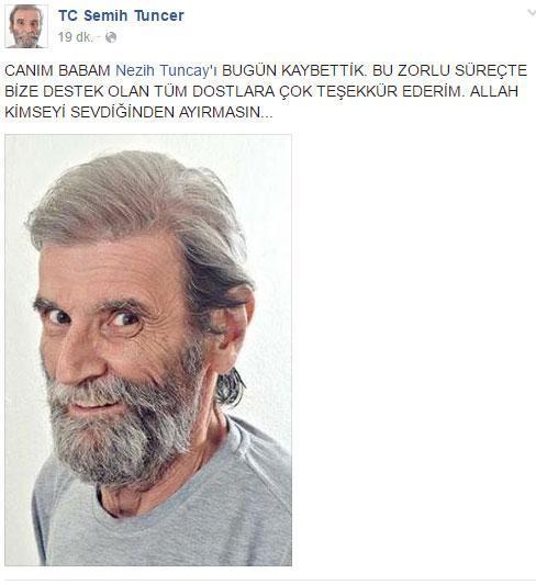 Usta oyuncu Nezih Tuncay hayatını kaybetti