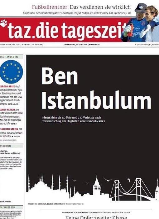 Alman die Tageszeitung: Ben İstanbulum