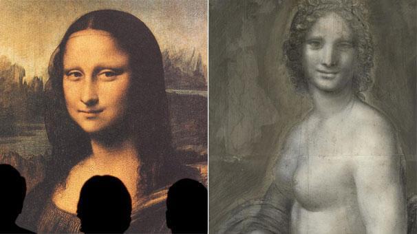 Mona Lisa önünde çıplak gösteri