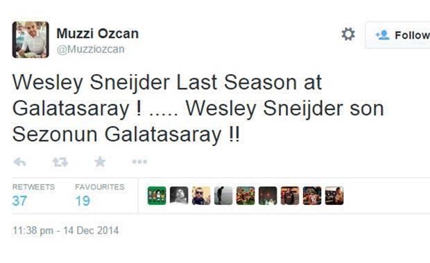 Wesley Sneijderin Galatasarayda son senesi mi