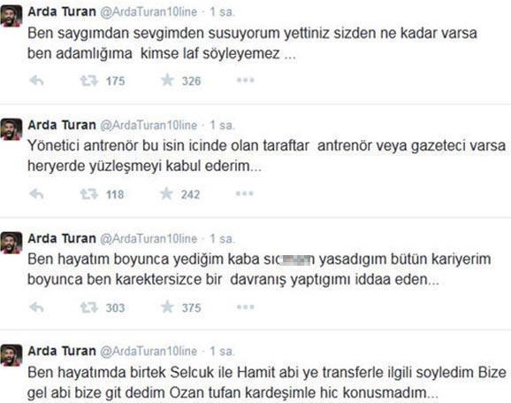 Arda Turan Ozan Tufan transferi ile ilgili sert konuştu