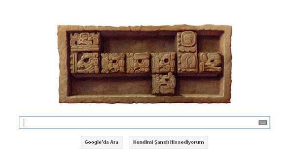 Googledan Maya Takviminin Son Günü doodleı