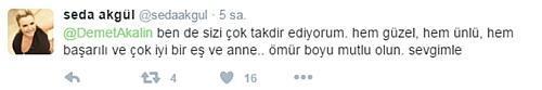 Demet Akalından Seda Akgül yorumu