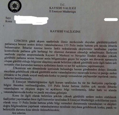 Ankara ve İstanbulda ses seviyesini aşan jetlerin ilk denemesi Kayseride yapıldı