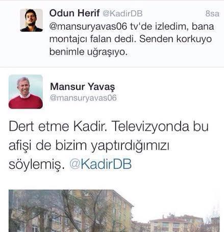Odun Herif bu kez Mansur Yavaşın peşinde